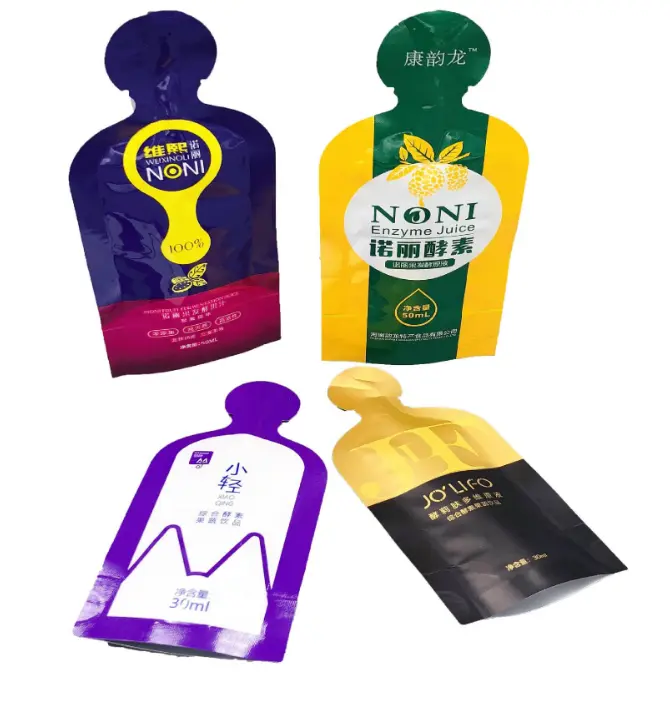 2.Self-Standing Irregular Shaped Packaging Bags: By filling the bottom, various shapes of irregular bags can stand upright, fully showcasing the three-dimensional sense of irregular bags, making it convenient for supermarkets or stores to display on shelves.